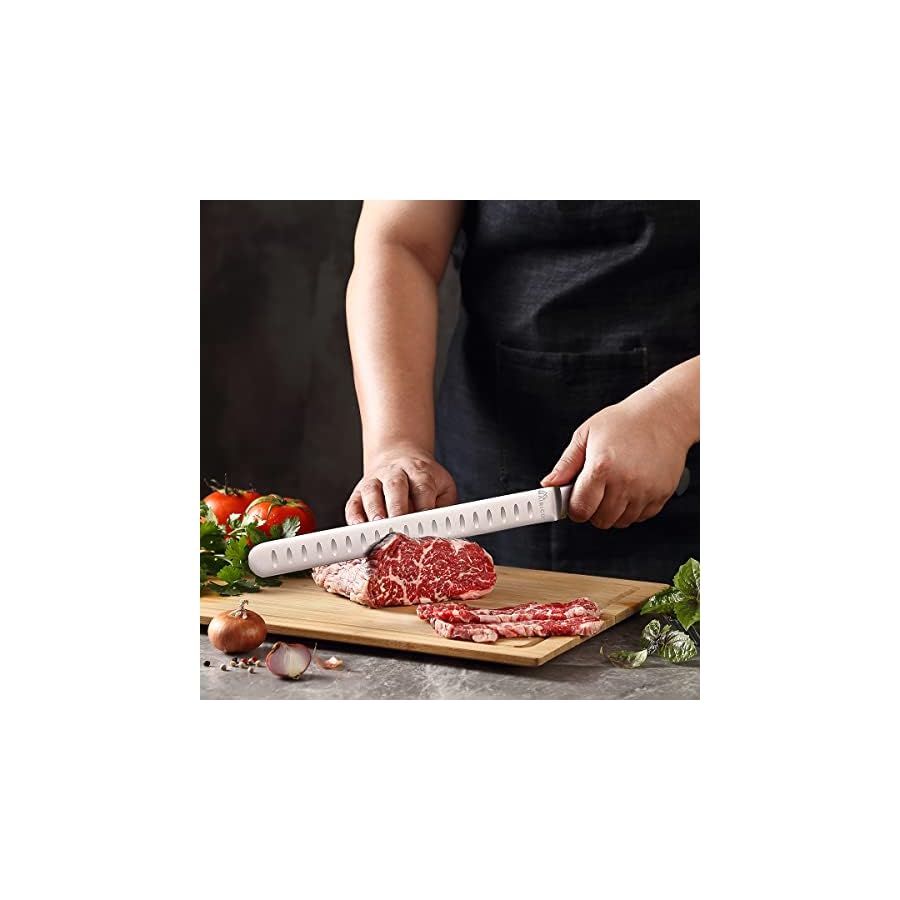 MAIRICO-Ultra-Sharp-Premium-11-inch-Stainless-Steel-Carving-Knife-Ergonomic-Design-Best-for-Slicing-Roasts-Meats-Fruits-and-Vegetables MAIRICO Brisket Slicing Knife - Ultra Sharp Premium 11-inch Stainless Steel Carving Knife for Slicing Roasts, Meats, Fruits and Vegetables