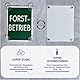 Forstbetrieb Schild für Auto mit 4x Saugnapf - Wald Saugnapfschild aus Acrylschild - Forst Autoschild Geschenke für Forstwirt Windschutzscheibe 90x120mm