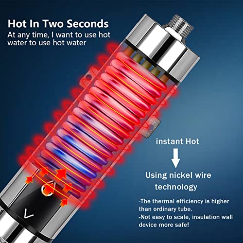 Durchlauferhitzer 5500W 220V - Elektrischer Warmwasserbereiter Mit LED Display