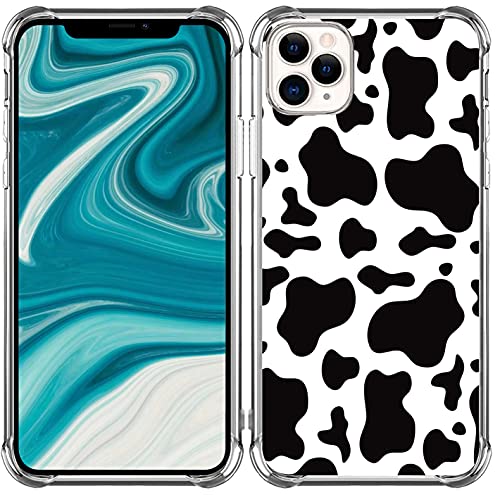 Cow Case for iPhone 13 Pro Max Cow Print Protective - Topgraph [Hard Shockproof Design Phone Cover] Bumper Compatible with iPhone 13 Pro Max Magsafe 6.7 in [Cute Lovely Cow Sport Theme]