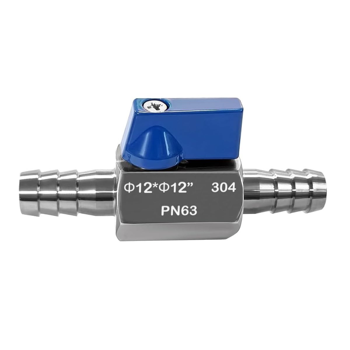 Vanne d'arrêt 12 mm en acier inoxydable 304 antirouille pour système d'irrigation goutte