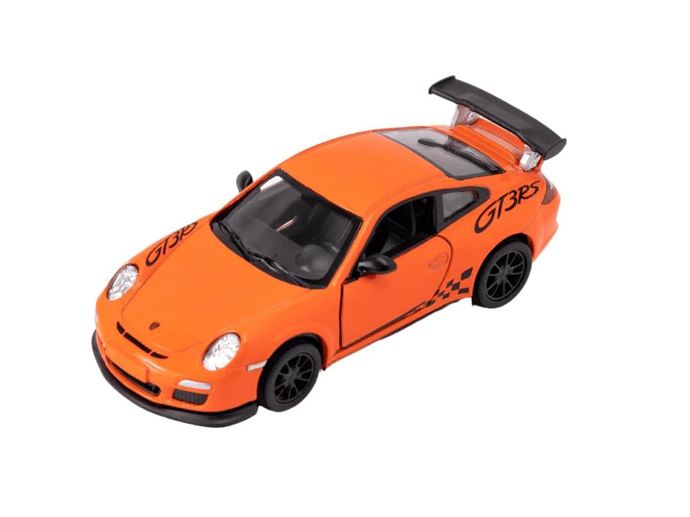 Easy Toys Model Car Compatible with Porsche 911 GT3. Scale Toy Car with Opening Doors. Car modeling. (997 Orange)