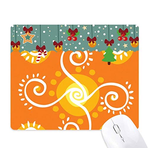 Tapis de souris Civilisation Mexique Orange tapis de bureau en caoutchouc