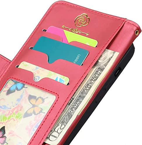 Étui rabat iPhone 13 Pro cuir véritable clapet aimanté Svart - 7