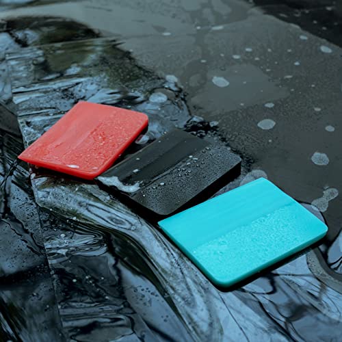 Image of FOSHIO PPF Squeegee for Vinyl, 3 in 1 Different Hardness Medium Size Anti-Scratch TPU Rubber Window Tint Squeegee for Paint Protection Film, Car Window Tinting
