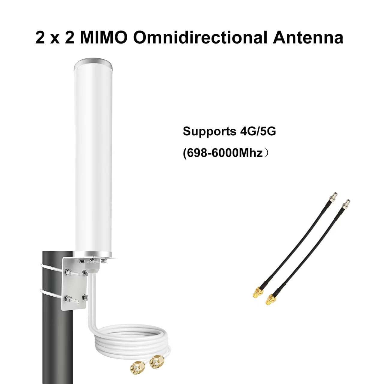 4G LTE 5G Wide Band SMA/TS9 Connettore MIMO Antenna per Netgear Nighthawk M5 M6 M6 Pro M7 Pro Aumenta le prestazioni di 4G/5G Verizon AT & T T-Mobile Gateway Modem Router Hotspot RV Home Internet