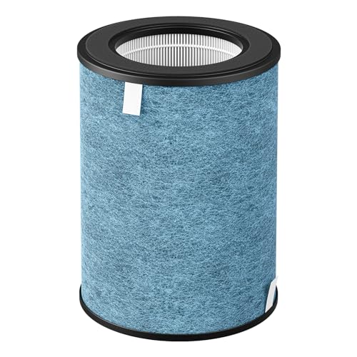 HP302 Replacement Filter Compatible with Shark HP302, HP301 NeverChange Air Pur-ifier MAX, HP200 Series Air Puri-fier MAX, 3-in-1 H13 Grade True HEPA Filter, New Version - 1 Pack