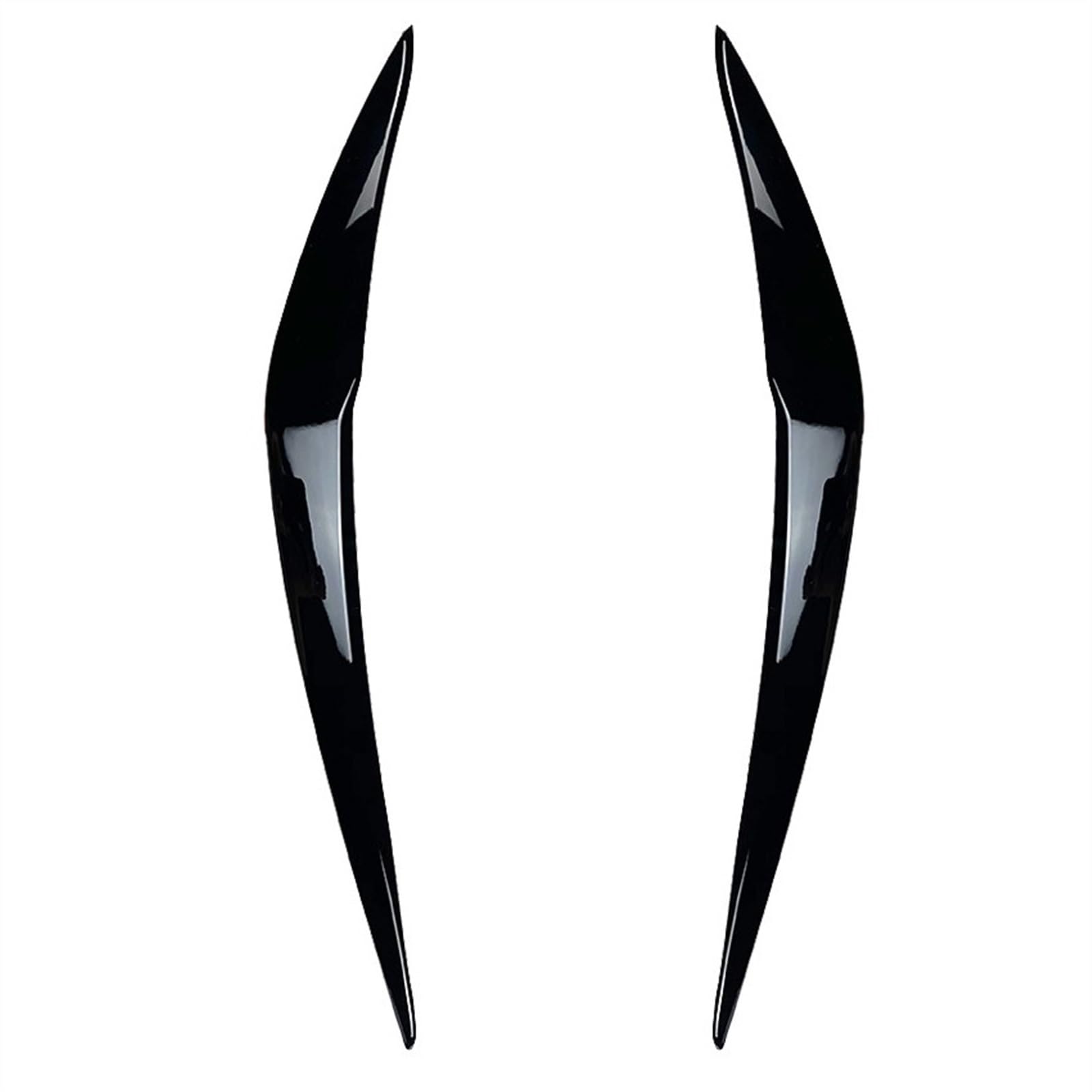 Car Headlight Eyebrow Eyelid Cover Sticker for 1 Series F20 F21 Facelift LCI 118i 120i Hatchback 2015-2019(Gloss Black)