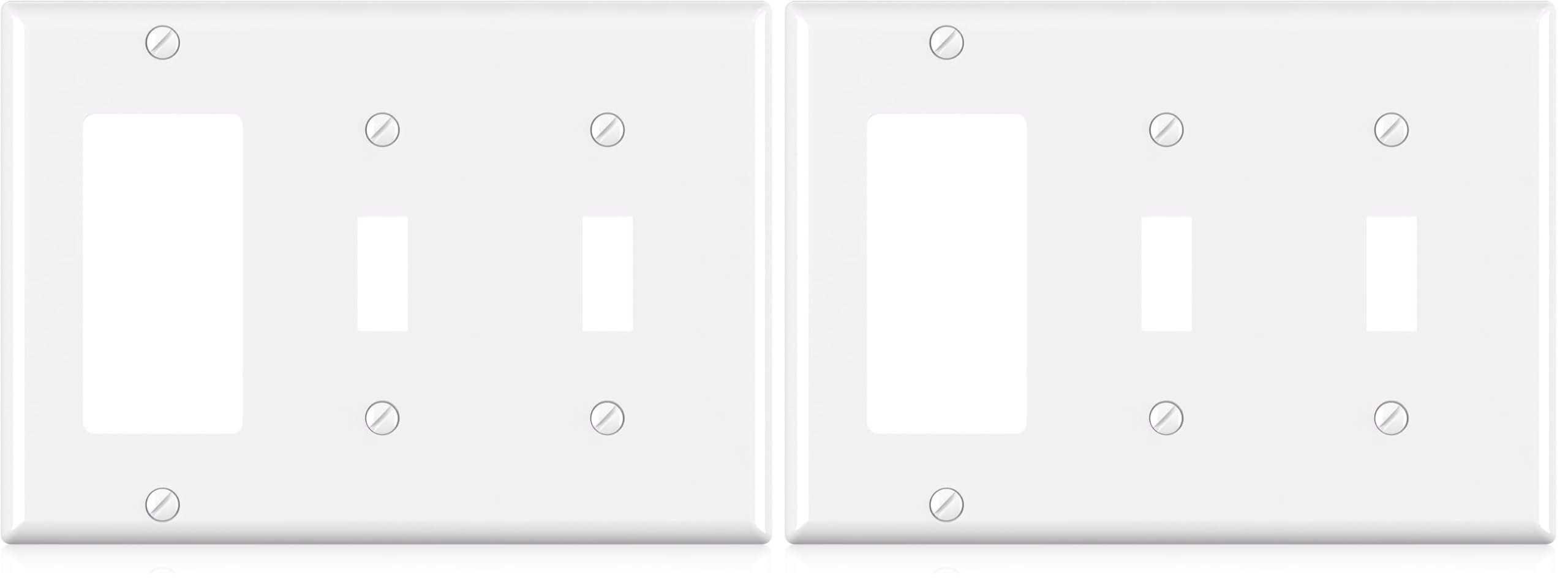 3-Gang Wall Plate - Switch & Outlet Combo -10 3-Gang Wall Plate - Switch & Outlet Combo -10