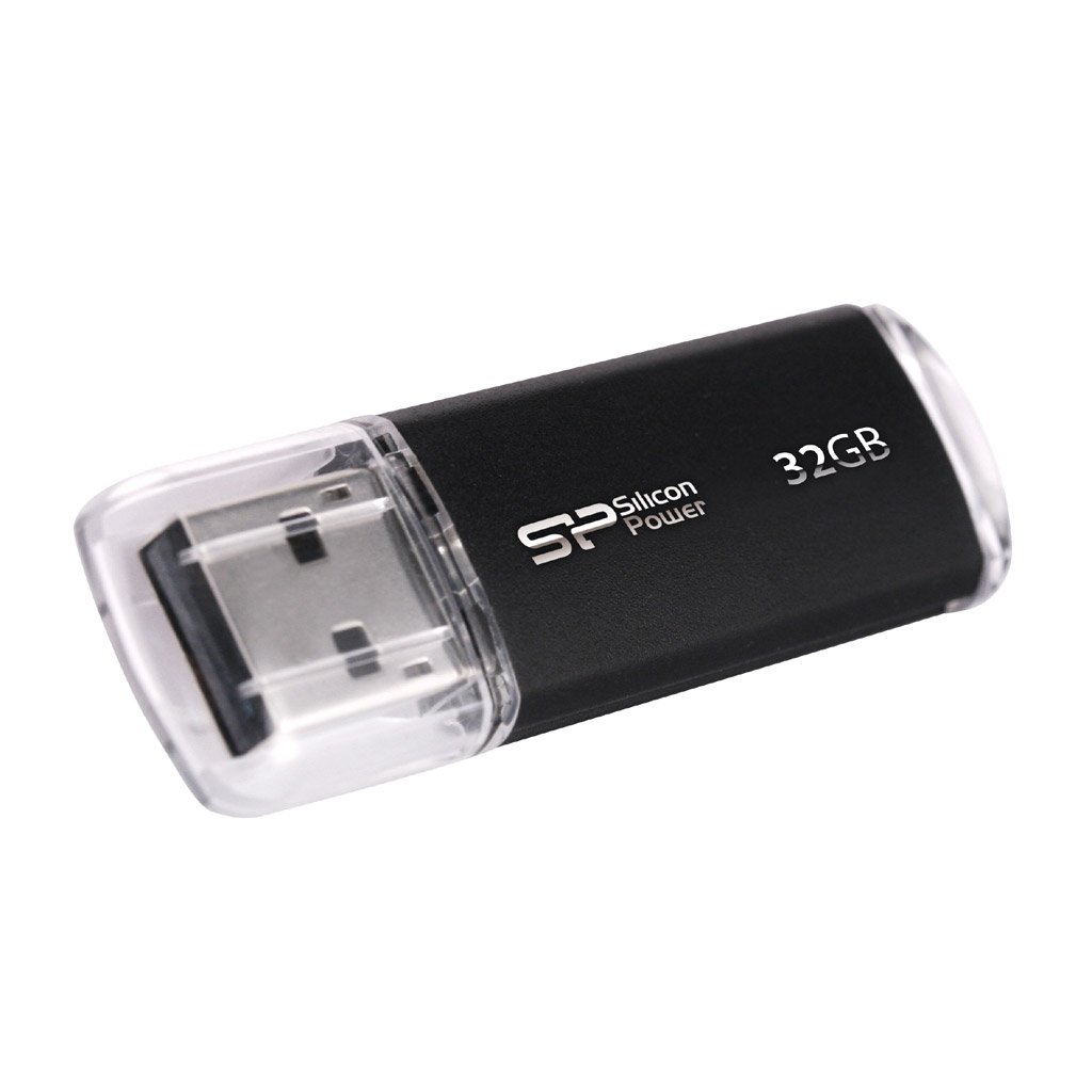 Silicon Power Ultima II-I Series 32 GB USB 2.0 Flash Drive - SP032GBUF2M01V1K (Black)