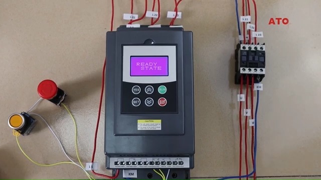 ATO Motor Soft Starter 30 hp (22 kW), 3 fases, 480V, arranque y parada suave sin comunicación miniatura 6