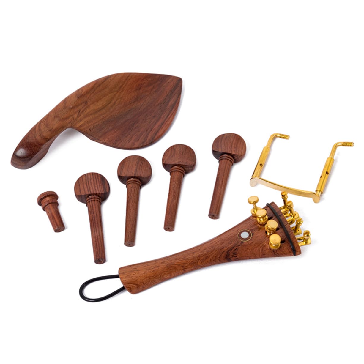 PRETYZOOM 15 piezas Accesorios para Violín de Clavijas Mentonera y Cordal Resistentes y Hechos Mano para Violines de Alta Gama