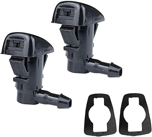 Kit de rociador de limpiaparabrisas delantero con un solo orificio compatible con Fusion 2008-2012, Milán 2008-2012, MKZ 2008-2012, 2 piezas de