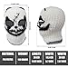 Bulex Scary Ski Mask Skull Balaclava White Horror 1 Hole Shiesty Mask Spandex Lycra Knitted Mask Riding Halloween Man and Women