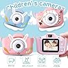 【ChopEase】子供向けデジカメ 前後 4800 万画素 2.0 インチ IPS 画面 耐衝撃軽量 デュアルレンズ自撮り/タイマー撮影 多機能（音楽/ゲーム/知育） キャラデザイン（猫/うさぎ） 誕生日/子供の日/お正月プレゼント (07,128GBのメモリカード) #3