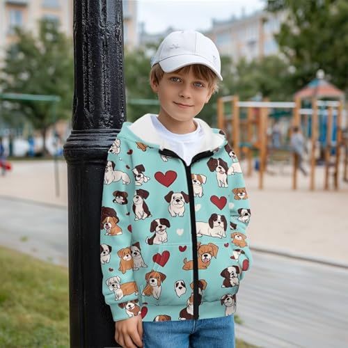 Upetstory Kids Zip Up Hoodies Hooded Sweatshirt for Girls Boys4