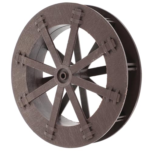 Luxshiny Tabletop Water Fountain Wheel Fengshui Water Wheel for Decor Waterfall Model for Fish Tank and with Axle