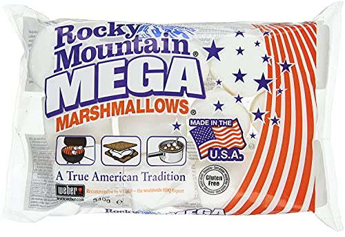 Rocky Mountain Marshmallows MEGA 340 g paquet de 2, bonbons américains traditionnels à rôtir sur...