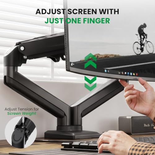 Image of SIAGO 63 x 24 Inch Electric Standing Desk with Dual Monitor Stand