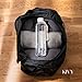 KIVY Slim Water Bottle 32oz [Lightweight & Shatterproof Tritan] Fits Backpack & Cupholder for Travel, Sports, School, Gym - Clear water bottle with measurements - Transparent Beige - Dishwasher Safe