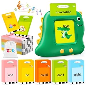 Talking Flash Cards for Toddlers, 540 Sight Words Flash Cards Speech Therapy Toys – Learning Educational Gifts for Age 1 2 3 4 5 6 Years Old Boys and Girls(540 Sight Words_Green)