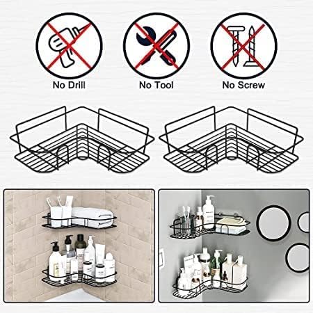 Tirth jal 2 Piece Combo of Stainless Steel Self Adhesivee Bathroom Shelf Corner Rack for Kitchen & Bathroom Shelves Bathroom Corner Shelf and Racks Stainless Steel Wall Shelf (B0CTWV9B1B) Amazon Price History, Amazon Price Tracker