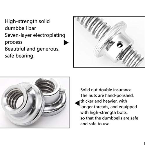 Halter Gewichten van de hand Dual Purpose Dumbbells Set, Verstelbaar Gewicht Ggewild Gietijzer Halter, Thuis… - Afbeelding 5