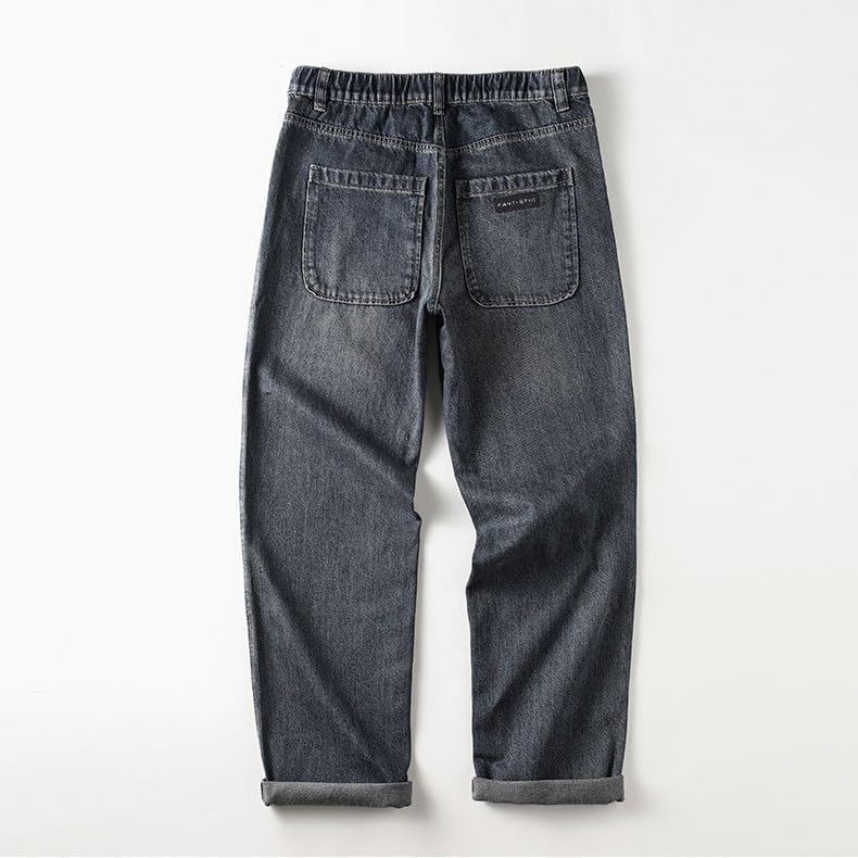 Autumn/Winter Jeans Men's Street Hip Hop Loose Straight Drop Vintage Wide Leg Pants2