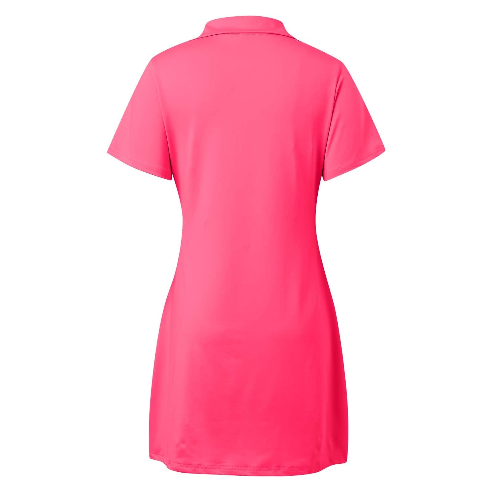Robe d'été pour femme - Robe de tennis active avec short intégré - Jupe de sport extensible confortable et respirante pour le sport en plein air