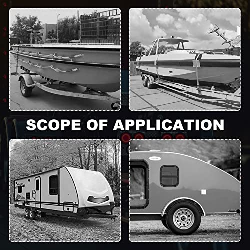 Hub Dust Cap 81143 Fits For Dexter Vortex Caps Replacement/Boat Trailer Hub Kit Fits For K71-G01-73 21-261 Vortex Hub Dust Cap Fit For Boats, Trailers & Other Hub Kits (2 Pcs) #TOP5