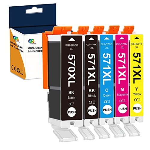PGI570GBK-XL Cartuccia Nero Pixma MG5750 5751 5752 5753 6850 6851 6852 7750 7751 7426831658860