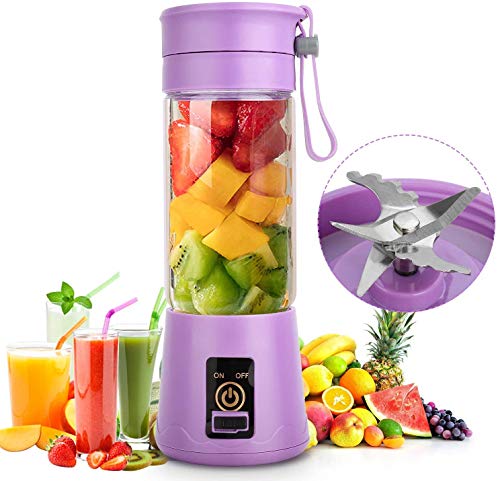 SP World Portable Electric USB Juice Maker, Juicer Blender Bottle, Grinder Mixer, 4 Blades Rechargeable Bottle