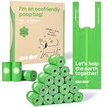 Poo Bags Dogs with Tie Handles Biodegradable Sakura Scented Poop Bags 270 Counts 18 Rolls Leak Proof and Extra Thick Waste Bags Refill Rolls for Cat Litters