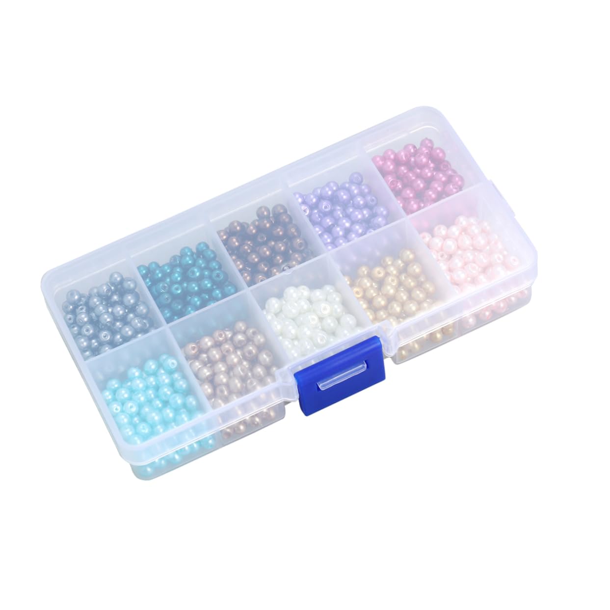 Operitacx 3 Sets Langlebige Runde Glasperlen 4 Mm Lose Perlen-set Für Halsketten- Und Ohrringprojekte 1000 Stück * 3