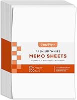 Vista 9 de Hojas de notas blancas, papel de 20 libras, 500 hojas por paquete (3 x 5)