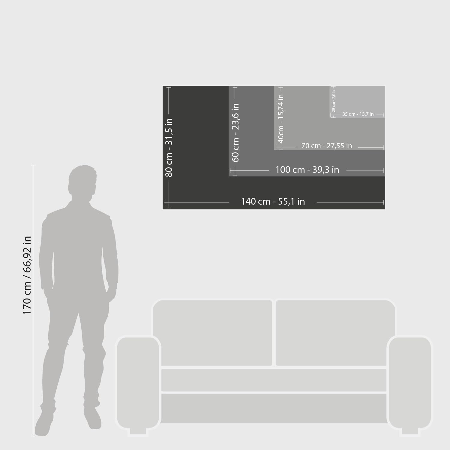 Giallobus - Quadro - 26 - Barchette - Tela Canvas Telaio Standard - 140L x 80l cm - Pronto da appendere - Quadri moderni per la casa