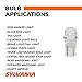 SYLVANIA - 168 T10 W5W LED White Mini Bulb - Bright LED Bulb, Ideal for Interior Lighting - Map, Dome, Cargo and License Plate (Contains 2 Bulbs)