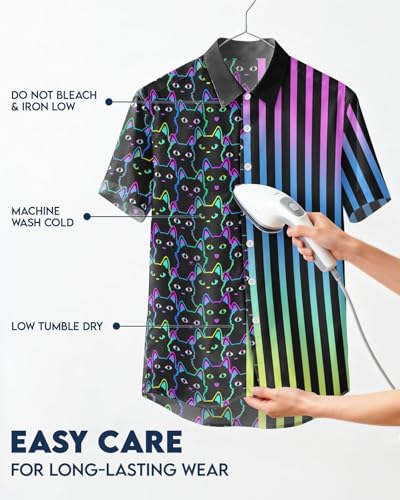 Image of 99TIMORO Fathers Film Button Down Shirt for Men, Funny Hawaiian Short Sleeve Top, Summer Beach Gifts