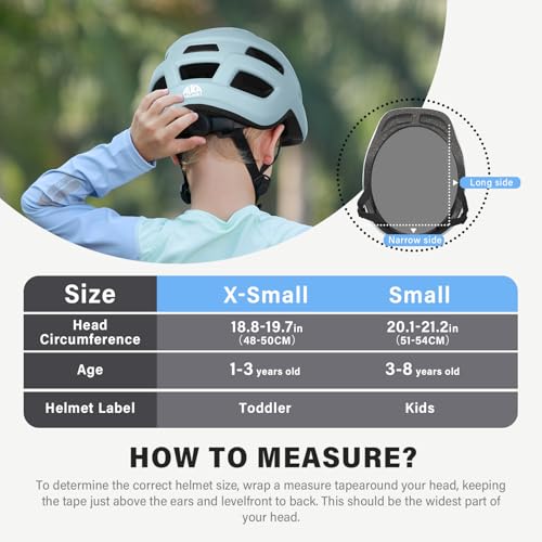 Image of Toddler Kids Bike Helmet, Adjustable Infant Baby Bicycle Helmet for Age 1-3-5-8 Years Child Boys Girls, Multi-Sport Scooter Skateboard, 2 Sizes