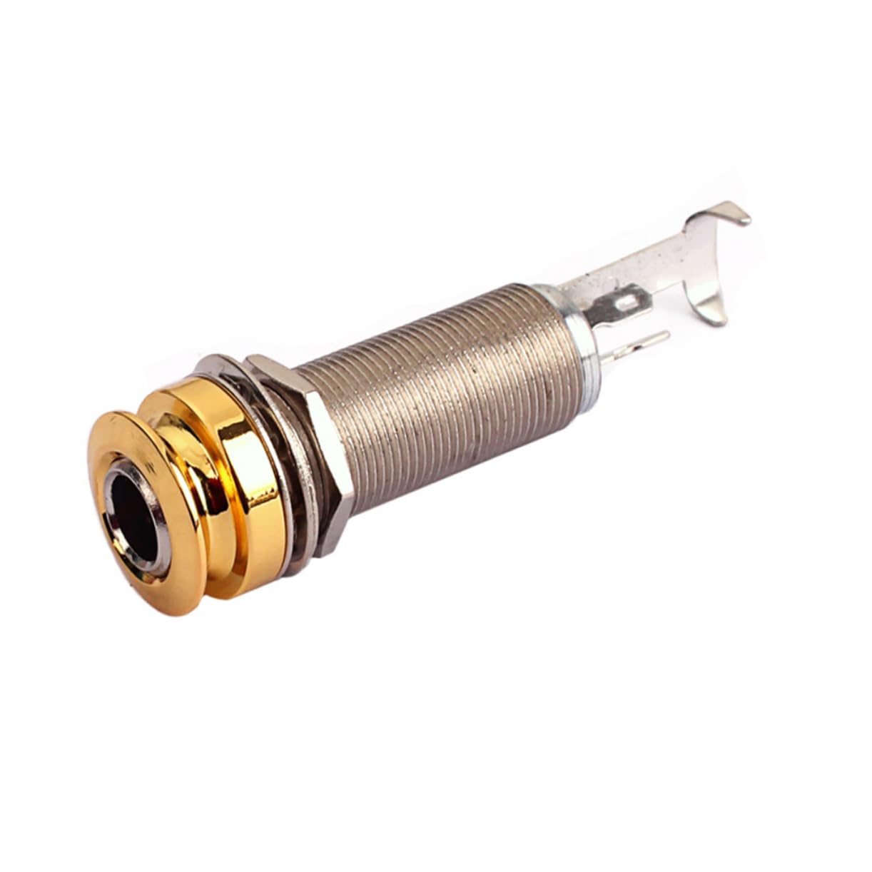 BESTonZON Brass Gt224 End Pin Jack Two-channel Guitar Bass Jack Socket Melodious Upgrade