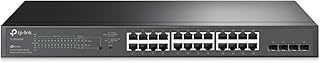 TP-Link TL-SG2428P | Jetstream 24 Port Gigabit Smart Managed PoE Switch | 24 PoE+ Ports @250W, 4 SFP Slots | Omada SDN Integrated | PoE Recovery | IPv6 | Static Routing