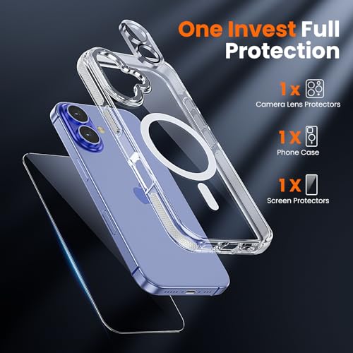 Coque transparente iPhone 16 Plus MagSafe antichoc protection militaire - 3