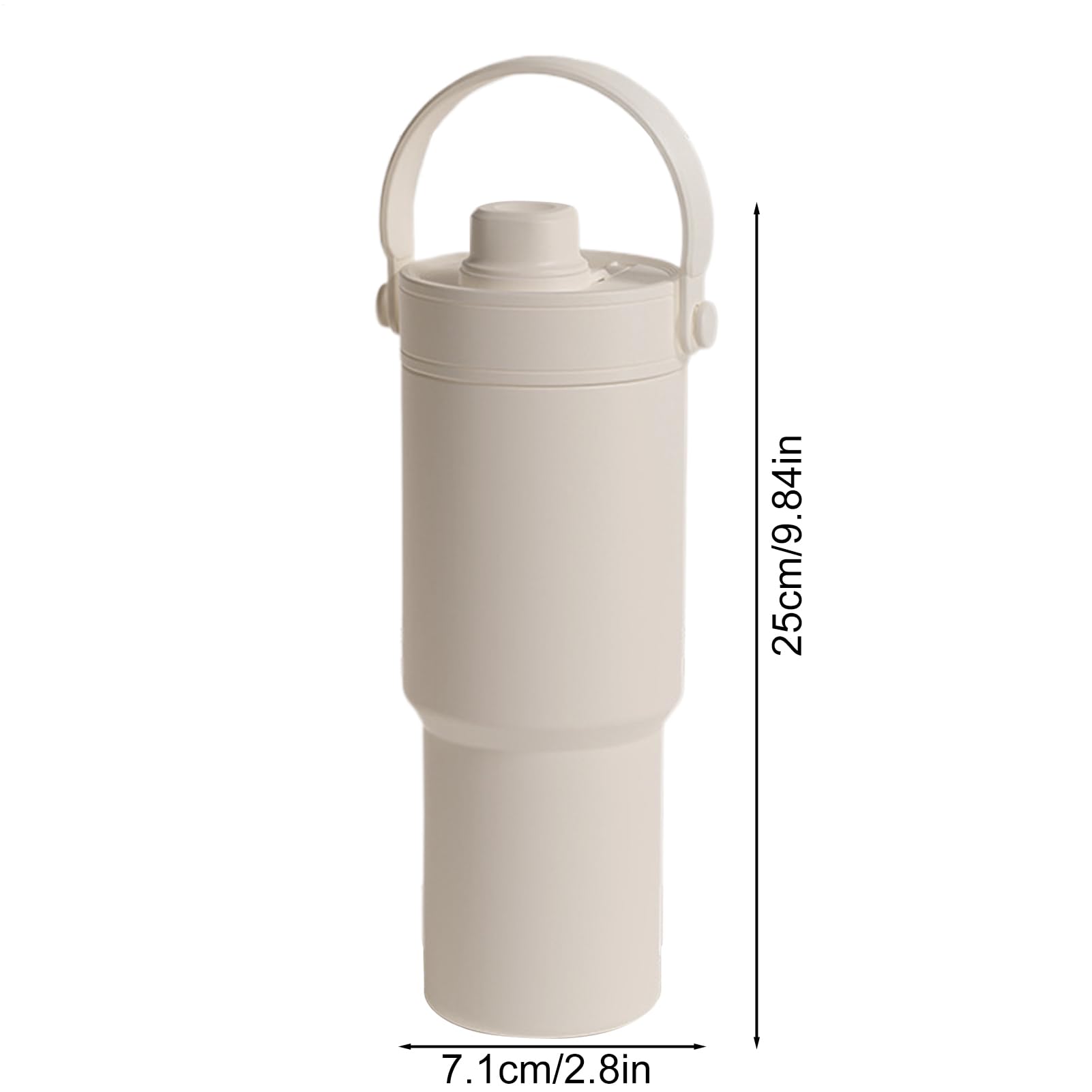 Botella Térmica 750 ml Taza de Viaje con Pajita