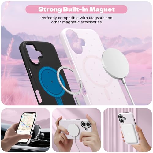 Coque magnétique iPhone 16 antichoc en TPU stable compatible MagSafe - 3