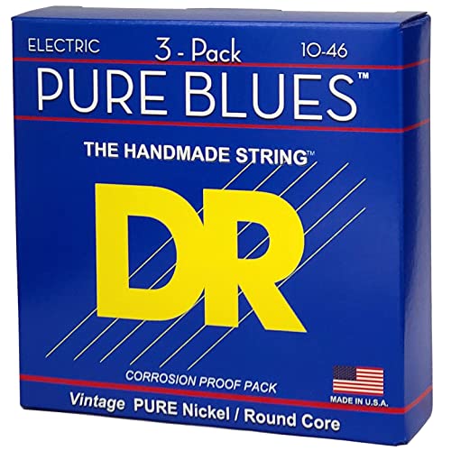 DR Strings PHR-10 Pure Blues Lot de 3 cordes pour guitare électrique 10-46, PHR-10-3PK - Les Beatles, Paul McCartney, John Lennon, RIngo Starr, George Harrison DR Strings PHR-10 Pure Blues Lot de 3 cordes pour guitare électrique 10-46, PHR-10-3PK – Image 5