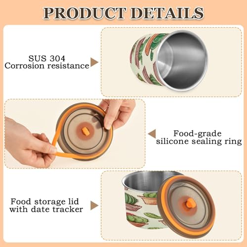 Envase de acero inoxidable hermético para café 500 ml miniatura 4