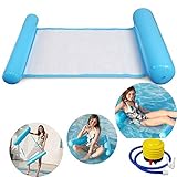 Mantener su cuerpo fresco: balsas inflables enfriar la mitad de su cuerpo por inmersión en agua, mientras que mantiene su cabeza y las rodillas flotante. Puede flotar en el agua, disfrutar del sol, sentir el mundo frío, disfrutar y relajarse en este hermoso momento.