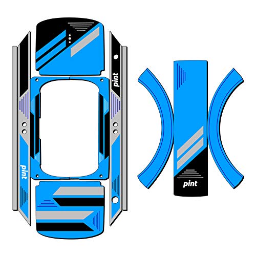 Graphics for OneWheel Pint, Blitz Blue Design, Rail and Fender Decals and Grip Tape, Earth SURF Designs by Senge Graphics Inc.