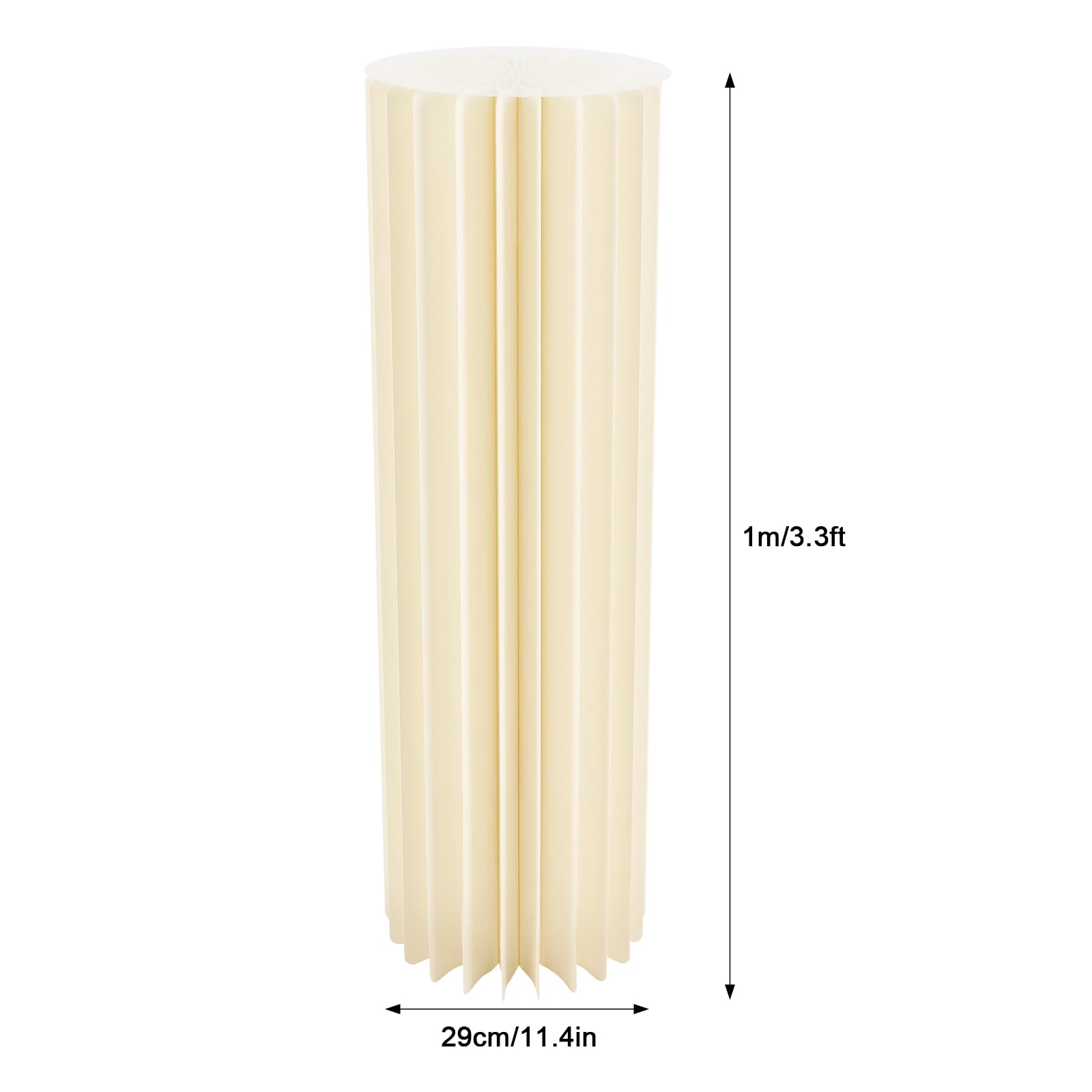Zestaw 2 kolumn na kwiaty na wesele, 100 cm, składane, karton, akryl