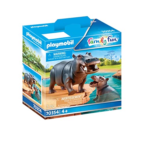 PLAYMOBIL Hipop&oacute;tamo con Beb&eacute;